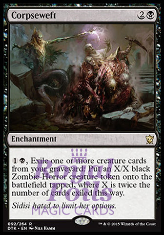 Corpseweft 2x FOIL DTK MTG Dragons of Tarkir Rare NM black