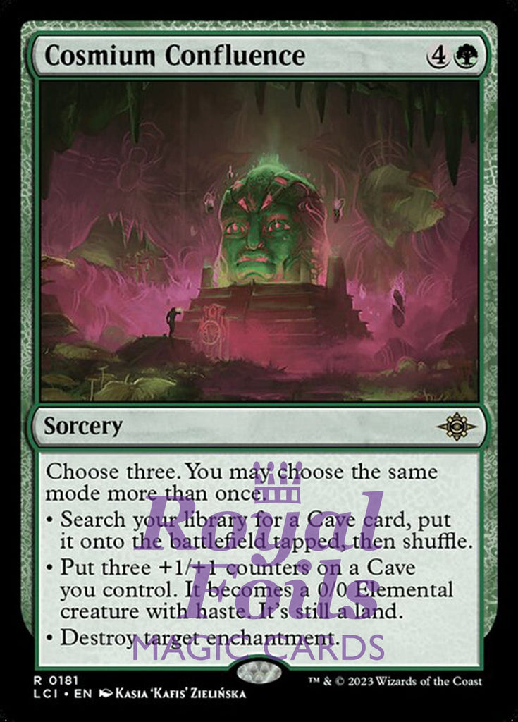 Cosmium Confluence 2x FOIL Lost Caverns of Ixalan MTG LCI Rare MINT green