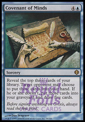 Covenant of Minds 2x FOIL ALA MTG Shards of Alara Rare MINT blue
