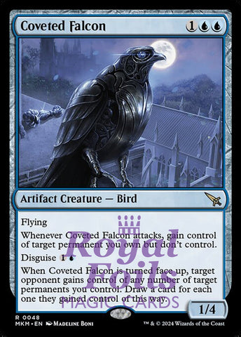 Coveted Falcon 2x FOIL MTG Murders at Karlov Manor MKM Rare MINT blue