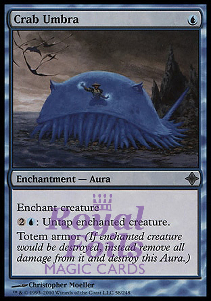 Crab Umbra 1x FOIL ROE MTG Rise of Eldrazi Uncommon MINT blue