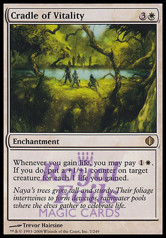 Cradle of Vitality 1x FOIL ALA MTG Shards of Alara Rare MINT white