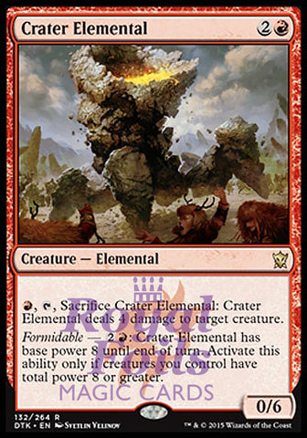 Crater Elemental 2x FOIL DTK MTG Dragons of Tarkir Rare MINT red