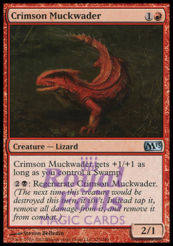 Crimson Muckwader 2x FOIL MTG M13 Core Set Uncommon MINT red