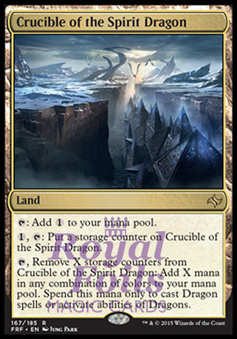 Crucible of the Spirit Dragon 1x FOIL FRF MTG Fate Reforged Rare MINT land