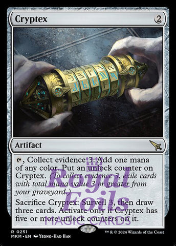 Cryptex 2x FOIL MTG Murders at Karlov Manor MKM Rare MINT artifact