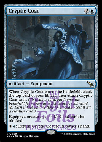Cryptic Coat 2x FOIL MTG Murders at Karlov Manor MKM Rare MINT blue