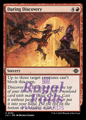 Daring Discovery 4x FOIL Lost Caverns of Ixalan MTG LCI Common MINT red