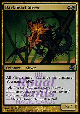 Darkheart Sliver 1x FOIL PLC MTG Planar Chaos Uncommon NM black green
