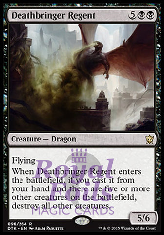 Deathbringer Regent 1x FOIL DTK MTG Dragons of Tarkir Rare NM black