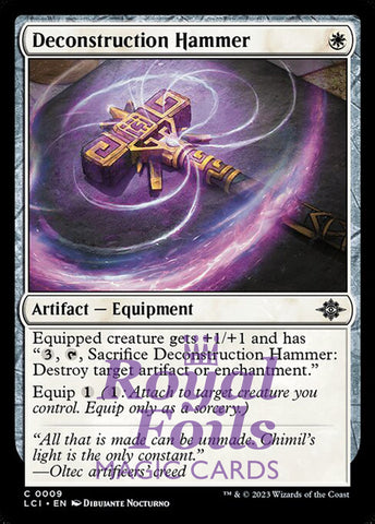 Deconstruction Hammer 4x FOIL Lost Caverns of Ixalan MTG LCI Common MINT white artifact