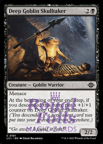Deep Goblin Skulltaker 4x FOIL Lost Caverns of Ixalan MTG LCI Common MINT black