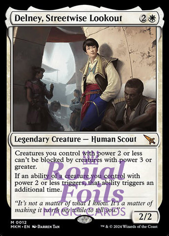 Delney, Streetwise Lookout 1x FOIL MTG Murders at Karlov Manor MKM Mythic MINT white