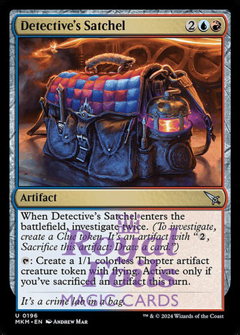 Detective's Satchel 4x FOIL MTG Murders at Karlov Manor MKM Uncommon MINT blue red artifact