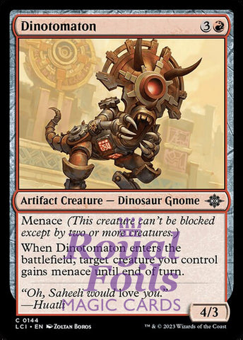 Dinotomaton 4x FOIL Lost Caverns of Ixalan MTG LCI Common MINT red