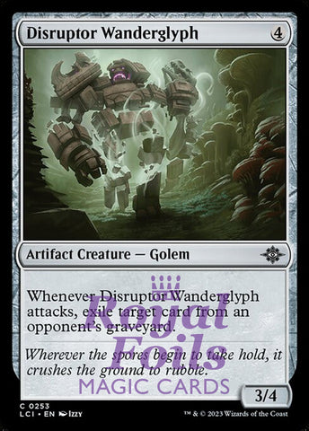 Disruptor Wanderglyph 4x FOIL Lost Caverns of Ixalan MTG LCI Common MINT artifact