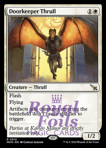 Doorkeeper Thrull 1x FOIL MTG Murders at Karlov Manor MKM Rare MINT white