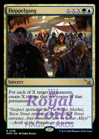 Doppelgang 1x FOIL MTG Murders at Karlov Manor MKM Rare MINT green blue