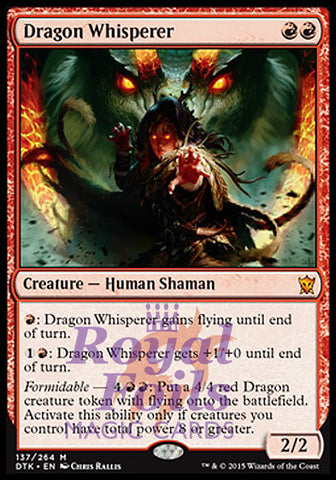Dragon Whisperer 1x FOIL DTK MTG Dragons of Tarkir Mythic MINT white
