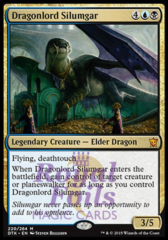 Dragonlord Silumgar 1x FOIL DTK MTG Dragons of Tarkir Mythic MINT blue black