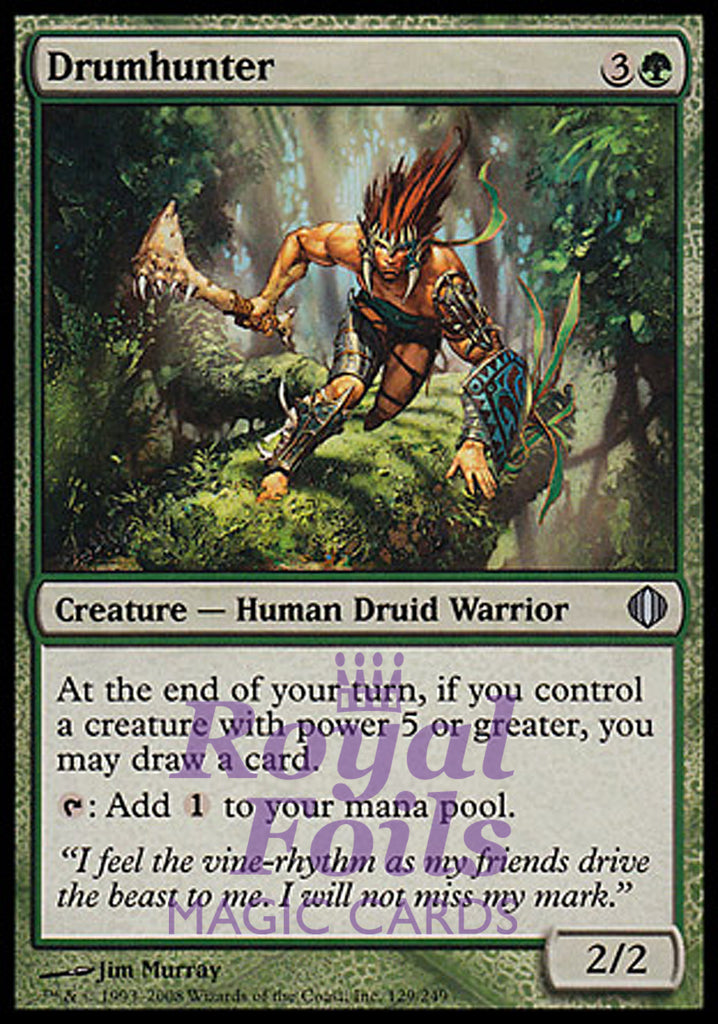 Drumhunter 1x FOIL ALA MTG Shards of Alara Uncommon MINT green