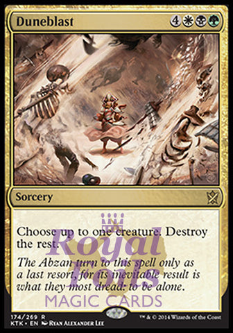 Duneblast 1x FOIL KTK MTG Khans of Tarkir Rare MINT white black green