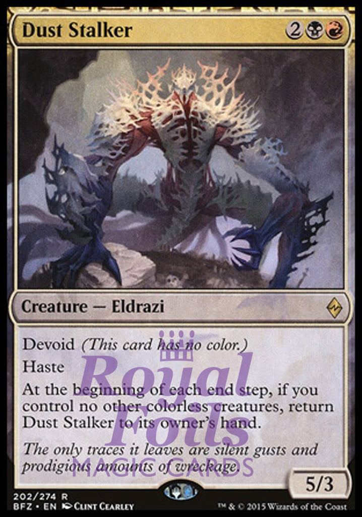 Dust Stalker 2x FOIL BFZ MTG Battle for Zendikar Rare MINT black red