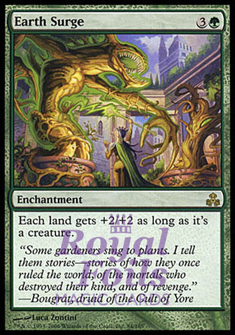 Earth Surge 1x FOIL GPT MTG Guildpact Rare MINT green