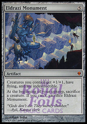 Eldrazi Monument 1x FOIL ZEN MTG Zendikar Mythic MINT artifact