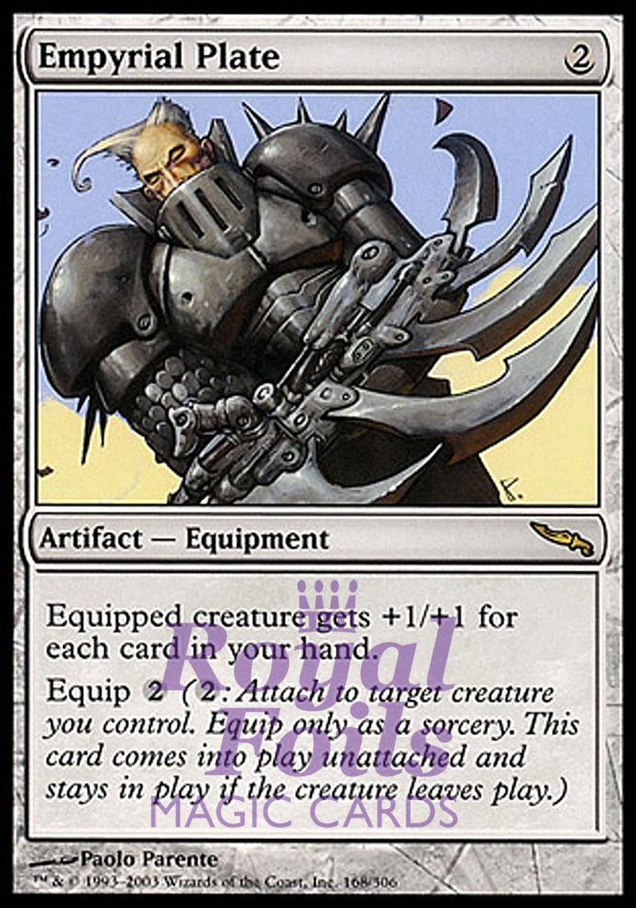 Empyrial Plate 1x FOIL MDN MTG Mirrodin Rare MINT artifact