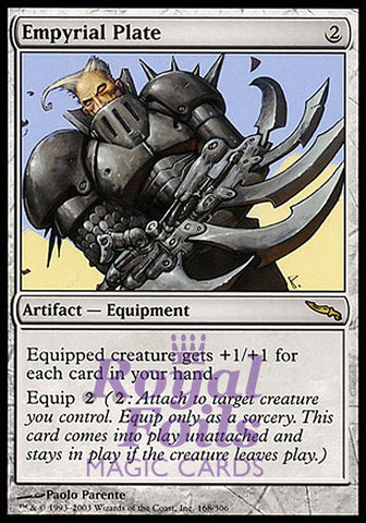 Empyrial Plate 1x FOIL MDN MTG Mirrodin Rare MINT artifact
