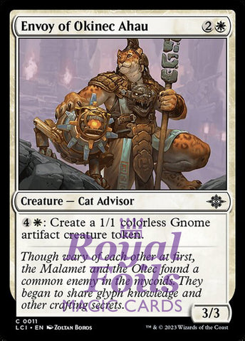 Envoy of Okinec Ahau 4x FOIL Lost Caverns of Ixalan MTG LCI Common MINT white