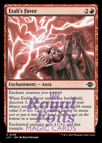 Etali's Favor 4x FOIL Lost Caverns of Ixalan MTG LCI Common MINT red
