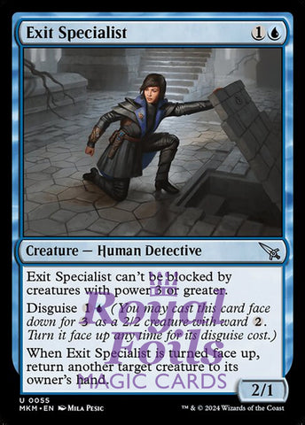 Exit Specialist 4x FOIL MTG Murders at Karlov Manor MKM Uncommon MINT blue