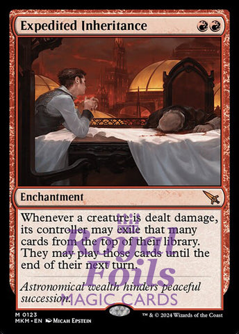 Expedited Inheritance 1x FOIL MTG Murders at Karlov Manor MKM Mythic MINT red