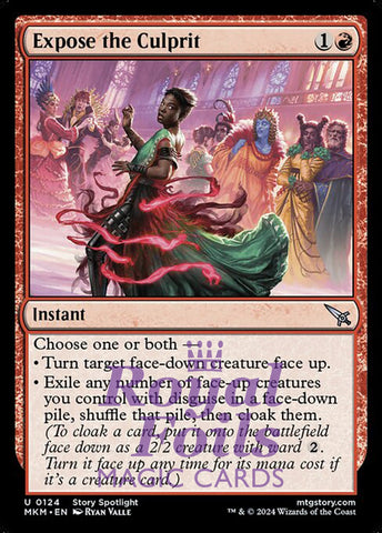 Expose the Culprit 4x FOIL MTG Murders at Karlov Manor MKM Uncommon MINT red