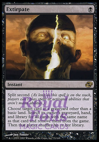 Extirpate 1x FOIL PLC MTG Planar Chaos Rare MINT black