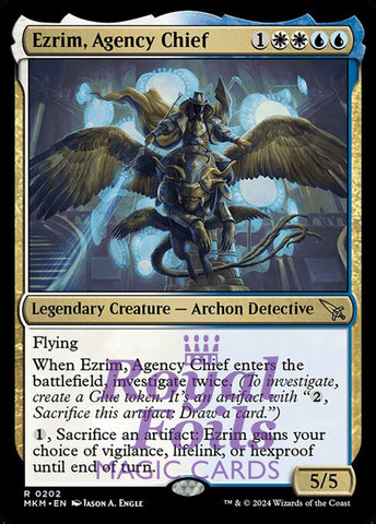 Ezrim, Agency Chief 2x FOIL MTG Murders at Karlov Manor MKM Rare MINT white blue