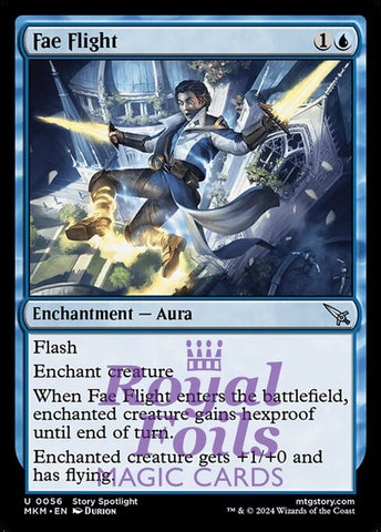 Fae Flight 4x FOIL MTG Murders at Karlov Manor MKM Uncommon MINT blue