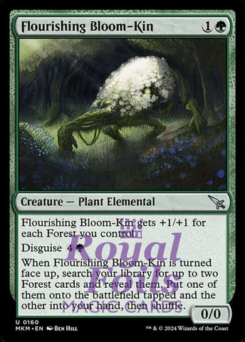 Flourishing Bloom-Kin 4x FOIL MTG Murders at Karlov Manor MKM Uncommon MINT green