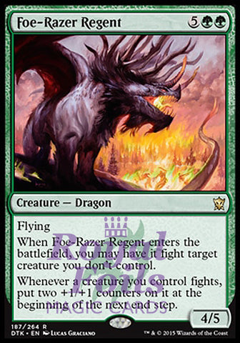 Foe-Razer Regent 1x FOIL DTK MTG Dragons of Tarkir Rare MINT green