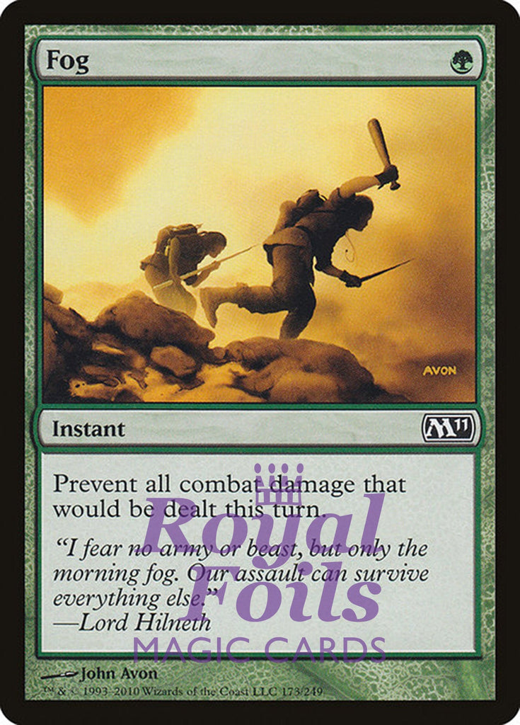 Fog 1x FOIL MTG M11 Core Set Common MINT blue