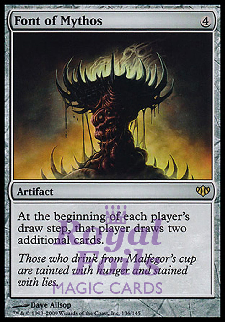 Font of Mythos 1x FOIL CON MTG Conflux Rare VF artifact