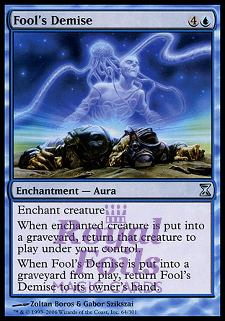 Fool's Demise 1x FOIL TSP MTG Time Spiral Uncommon NM blue