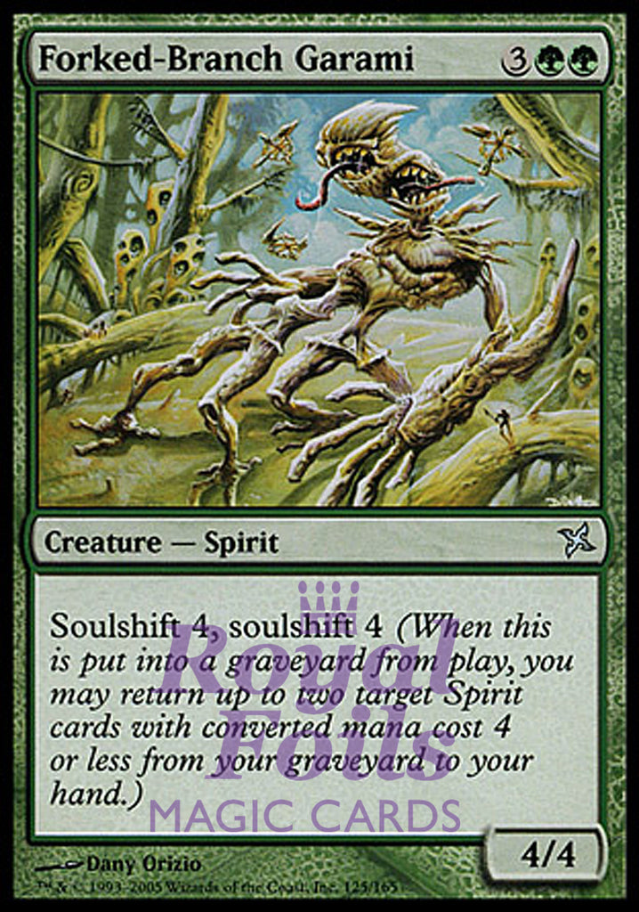 Forked-Branch Garami 3x FOIL BOK MTG Betrayers Kamigawa Uncommon MINT green
