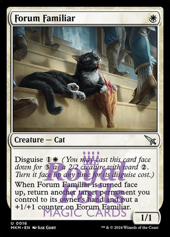 Forum Familiar 4x FOIL MTG Murders at Karlov Manor MKM Uncommon MINT white