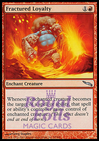 Fractured Loyalty 2x FOIL MDN MTG Mirrodin Uncommon MINT red
