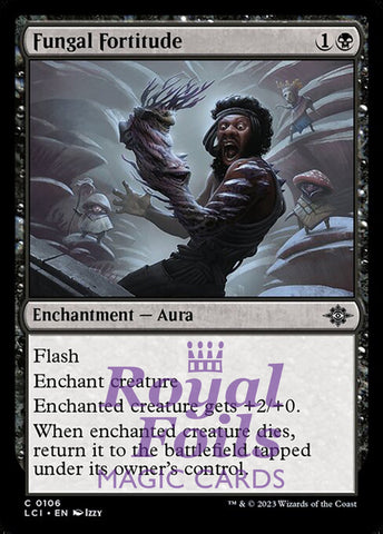 Fungal Fortitude 4x FOIL Lost Caverns of Ixalan MTG LCI Common MINT black