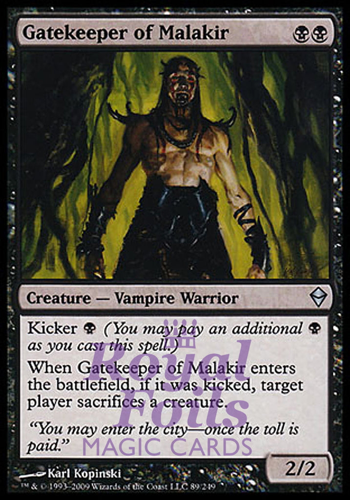 Gatekeeper of Malakir 1x FOIL ZEN MTG Zendikar Uncommon MINT black