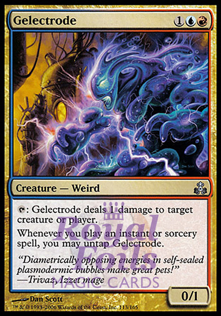 Gelectrode 1x FOIL GPT MTG Guildpact Uncommon NM blue red